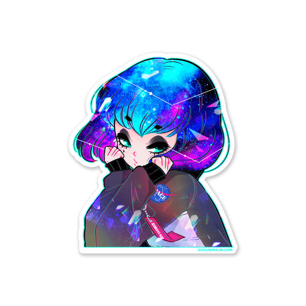 Spacehead Trails Sparkly Sticker