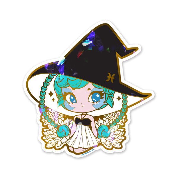 Cosmeek Zodiac Witches Sparkly Stickers