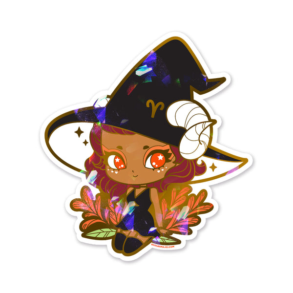 Cosmeek Zodiac Witches Sparkly Stickers