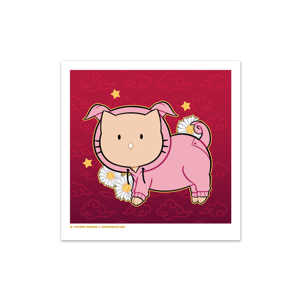 Lunar Zodiac Kitties Mini Art Prints
