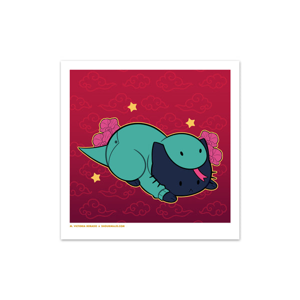 Lunar Zodiac Kitties Mini Art Prints