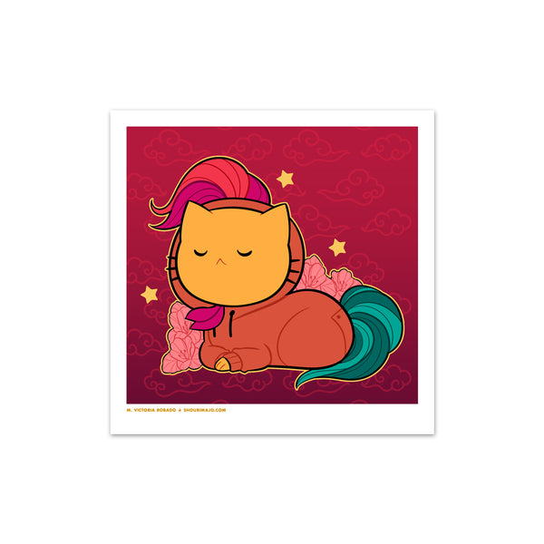 Lunar Zodiac Kitties Mini Art Prints