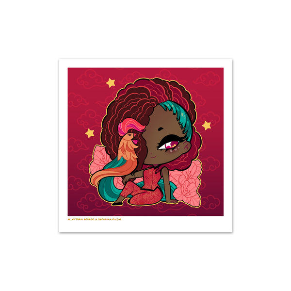 Lunar Zodiac Cuties Mini Art Prints