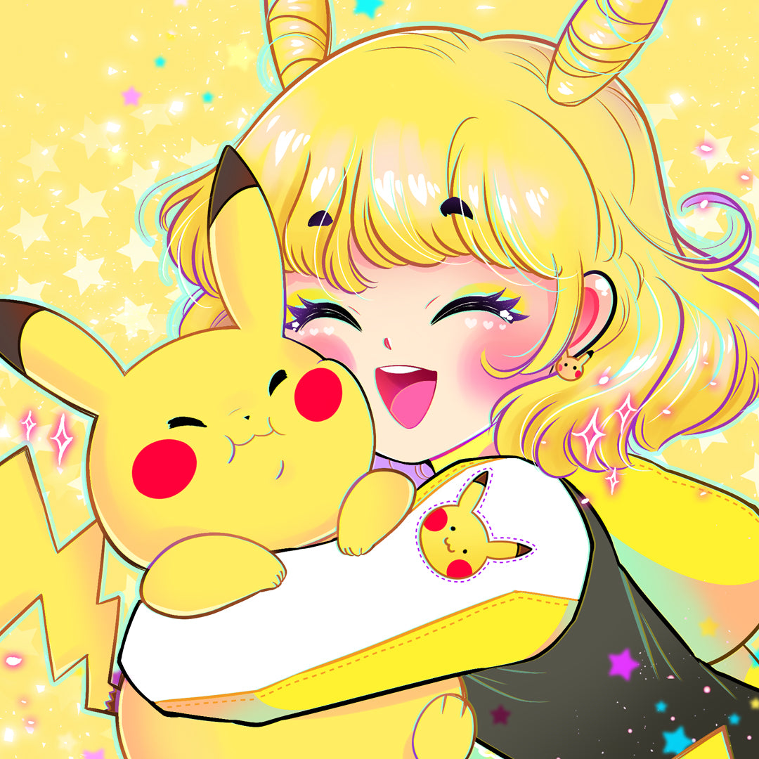 Pika Cutie Hug Art Print (Signed)