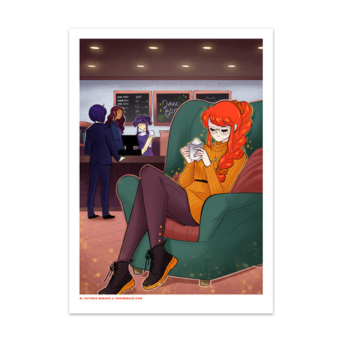 #Blessed Coffee Time Art Print (Signed)