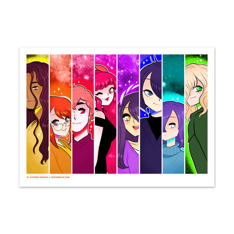 #Blessed Rainbow Art Print (Signed)