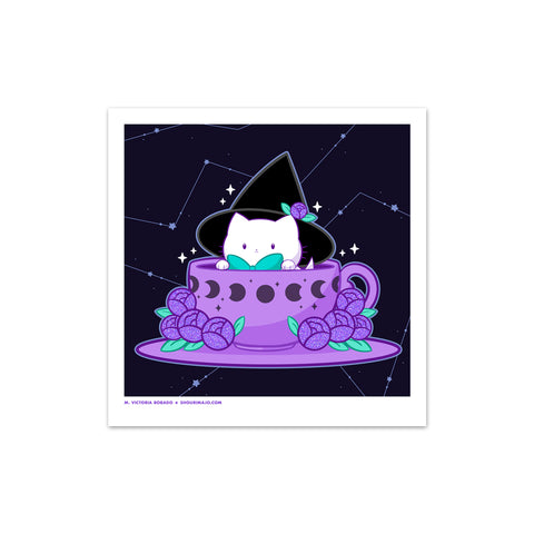 Bubble Kittea Magical Tea Art Print (Signed)