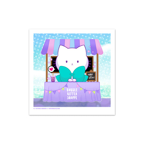 Bubble Kittea Shoppe Art Print (Signed)