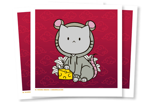 Lunar Zodiac Kitties Mini Art Prints