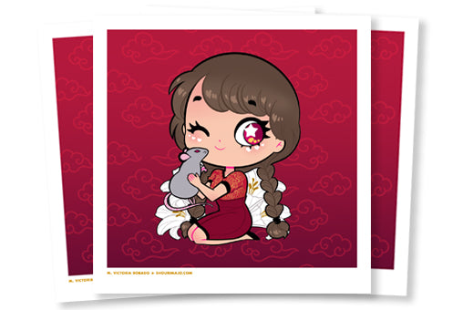 Lunar Zodiac Cuties Mini Art Prints