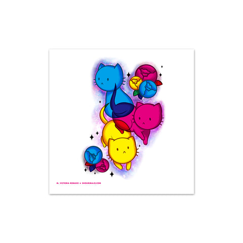 Sassy Kitties CMYKitties Art Print (Signed)