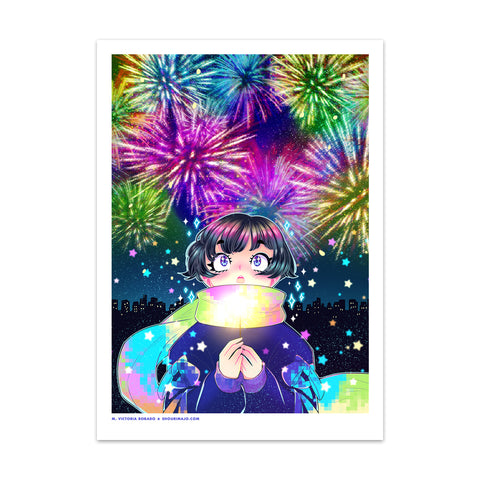 Fireworks Art Print (Signed)