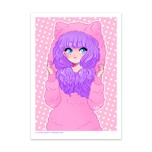 Fluffy Art Print (Signed)