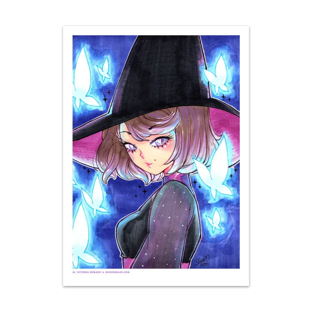 Glowy Butterflies Art Print (Signed)