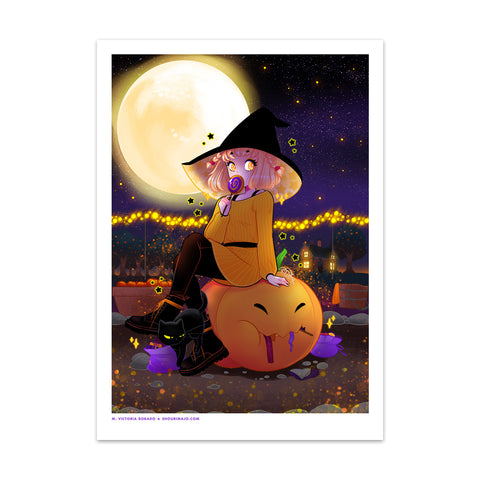 Halloween Trick-or-Treat Art Print (Signed)