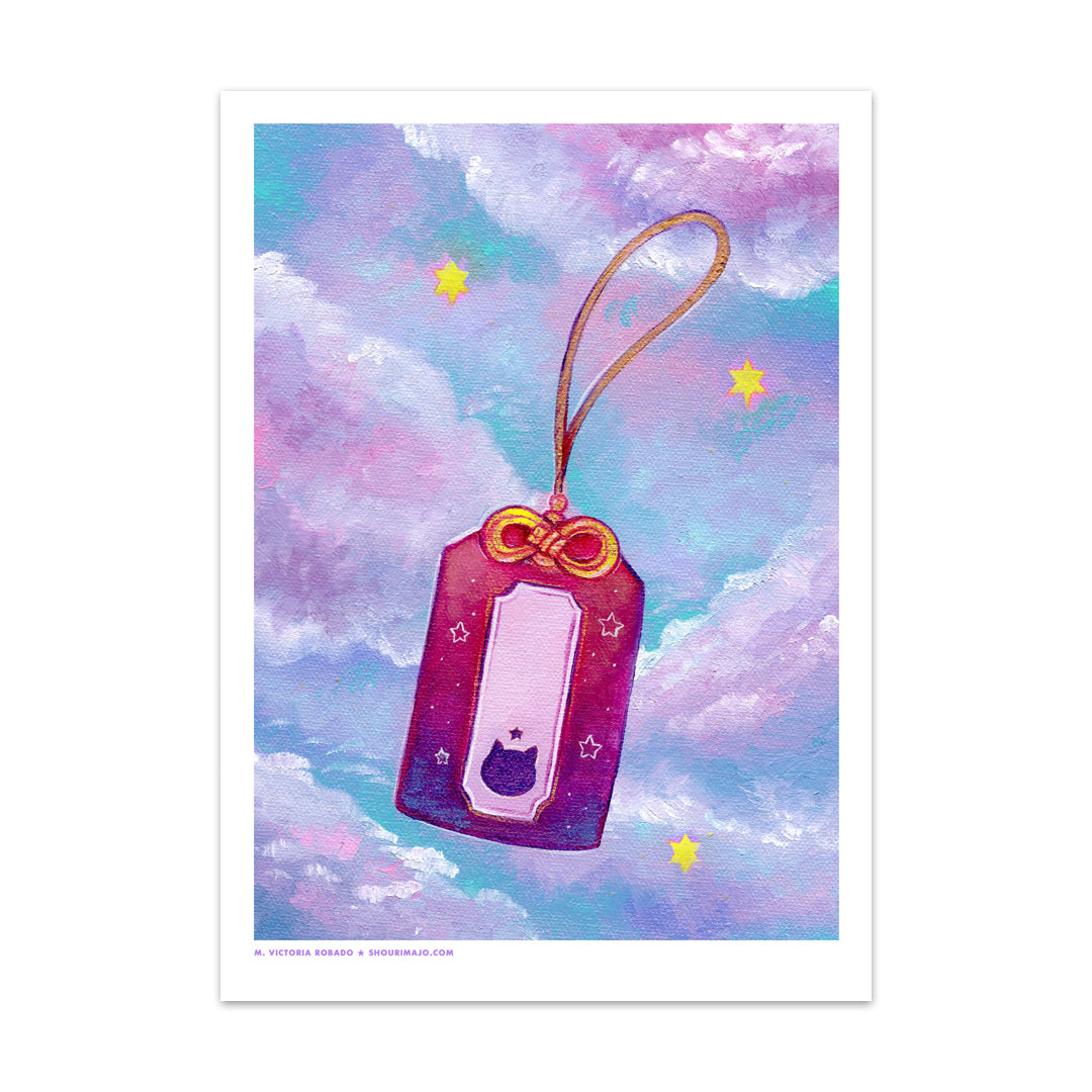Sassy Kitties Kitty Omamori Art Print