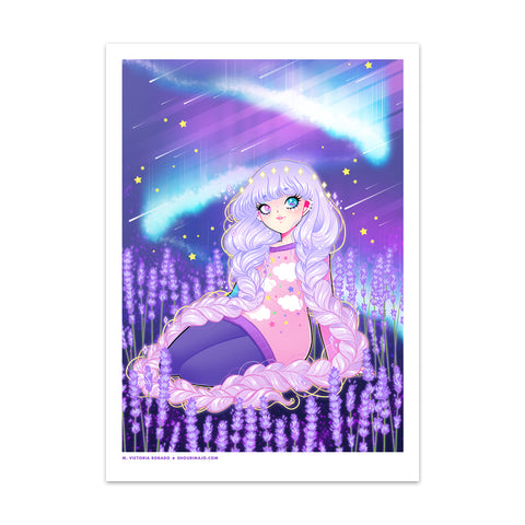 Lavender Aurora Art Print (Signed)
