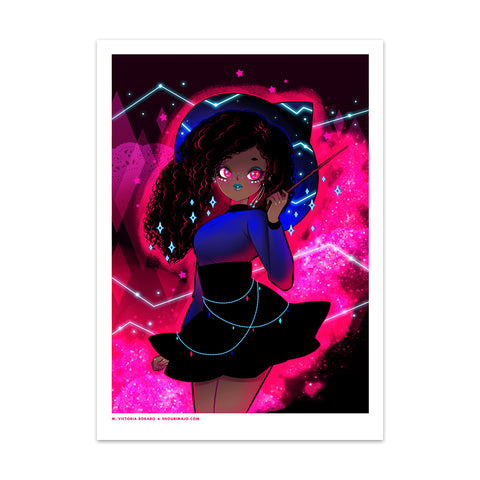 Magical Curls Art Print (Signed)