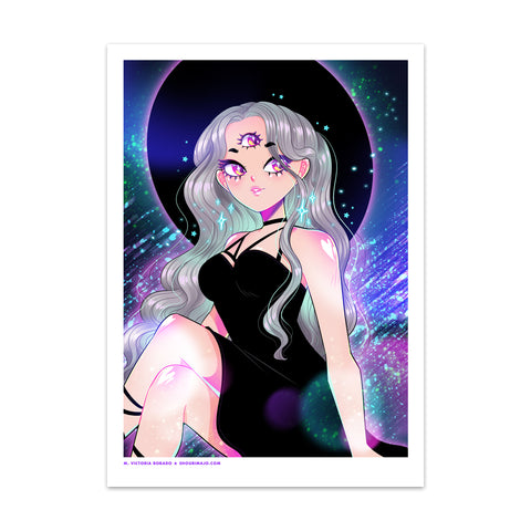 Mysterious Eyes Art Print (Signed)
