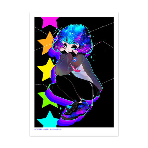 Spacehead Trails Art Print (Signed)
