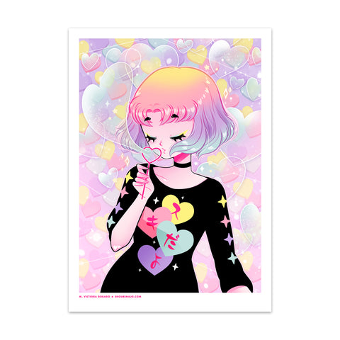 Suki Bubbles Art Print (Signed)