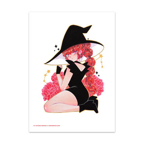 Scorpio Witchtober Cosmeek Zodiac Art Print (Signed)