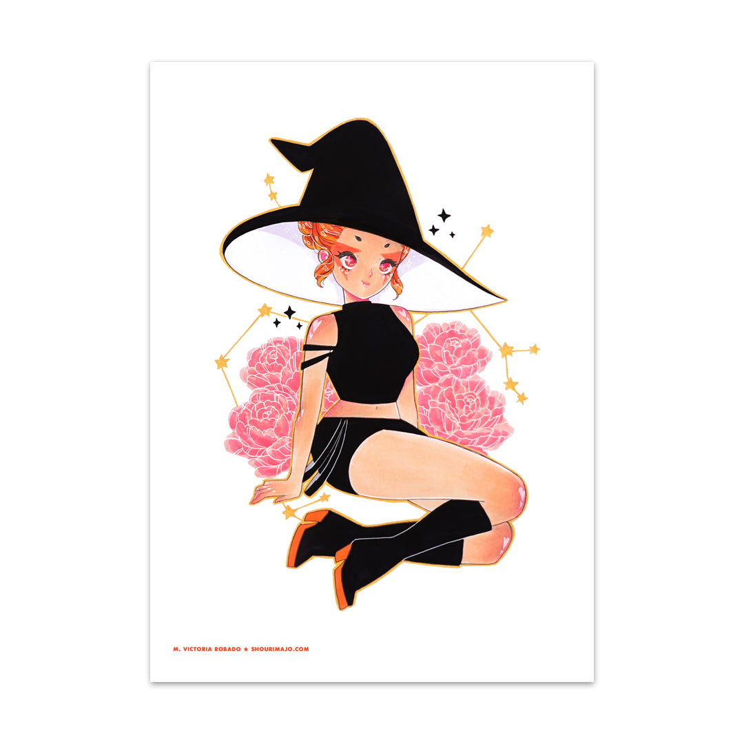 Sagittarius Witchtober Cosmeek Zodiac Art Print (Signed)