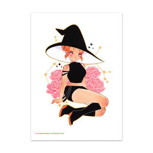 Sagittarius Witchtober Cosmeek Zodiac Art Print (Signed)