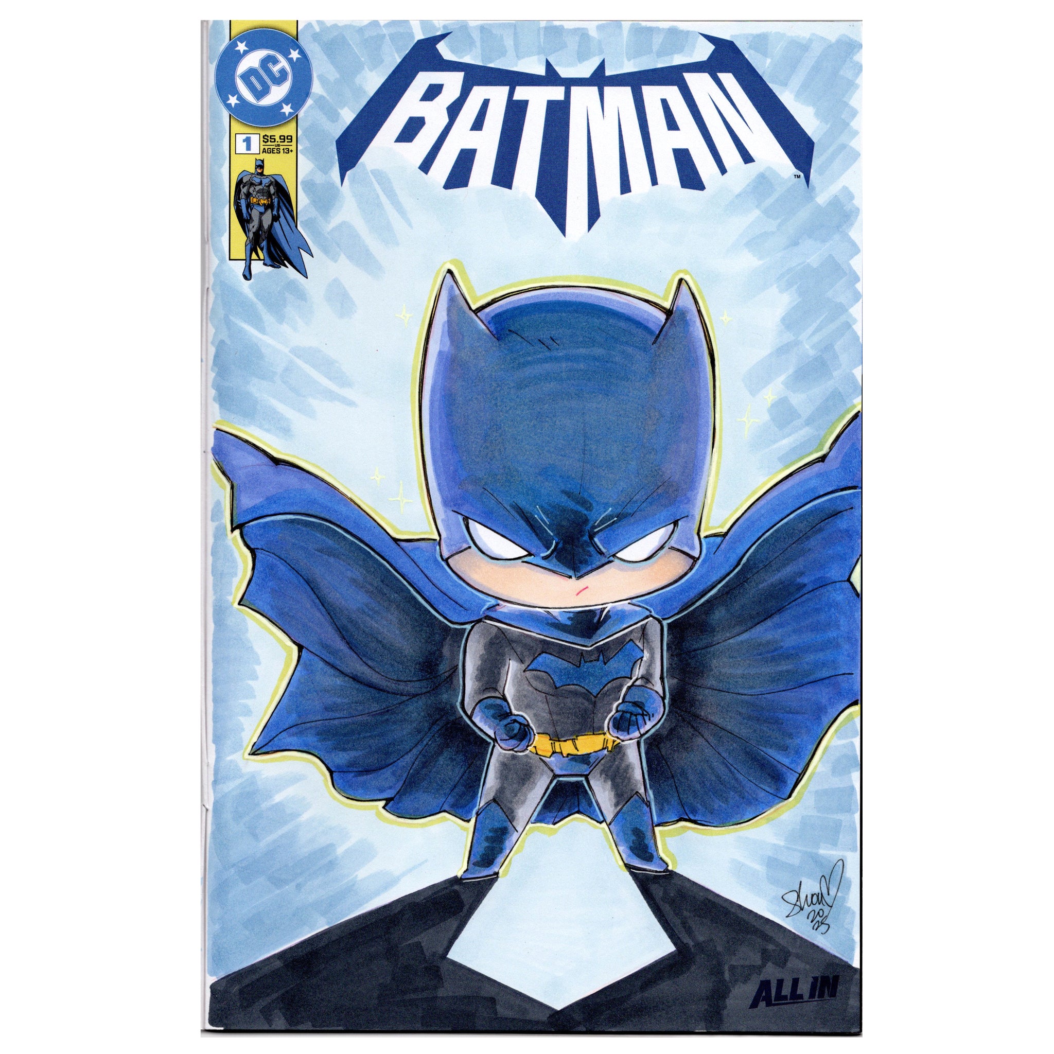 Original Blank Cover Batman All-In