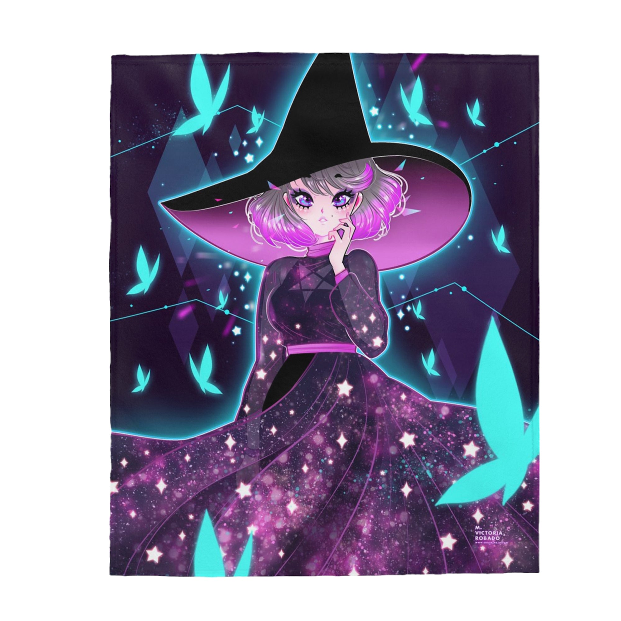 Glowy Papillon Large 50"x60" Blanket