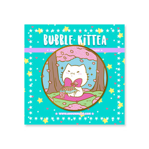 Bubble Kittea Hanami Enamel Pin