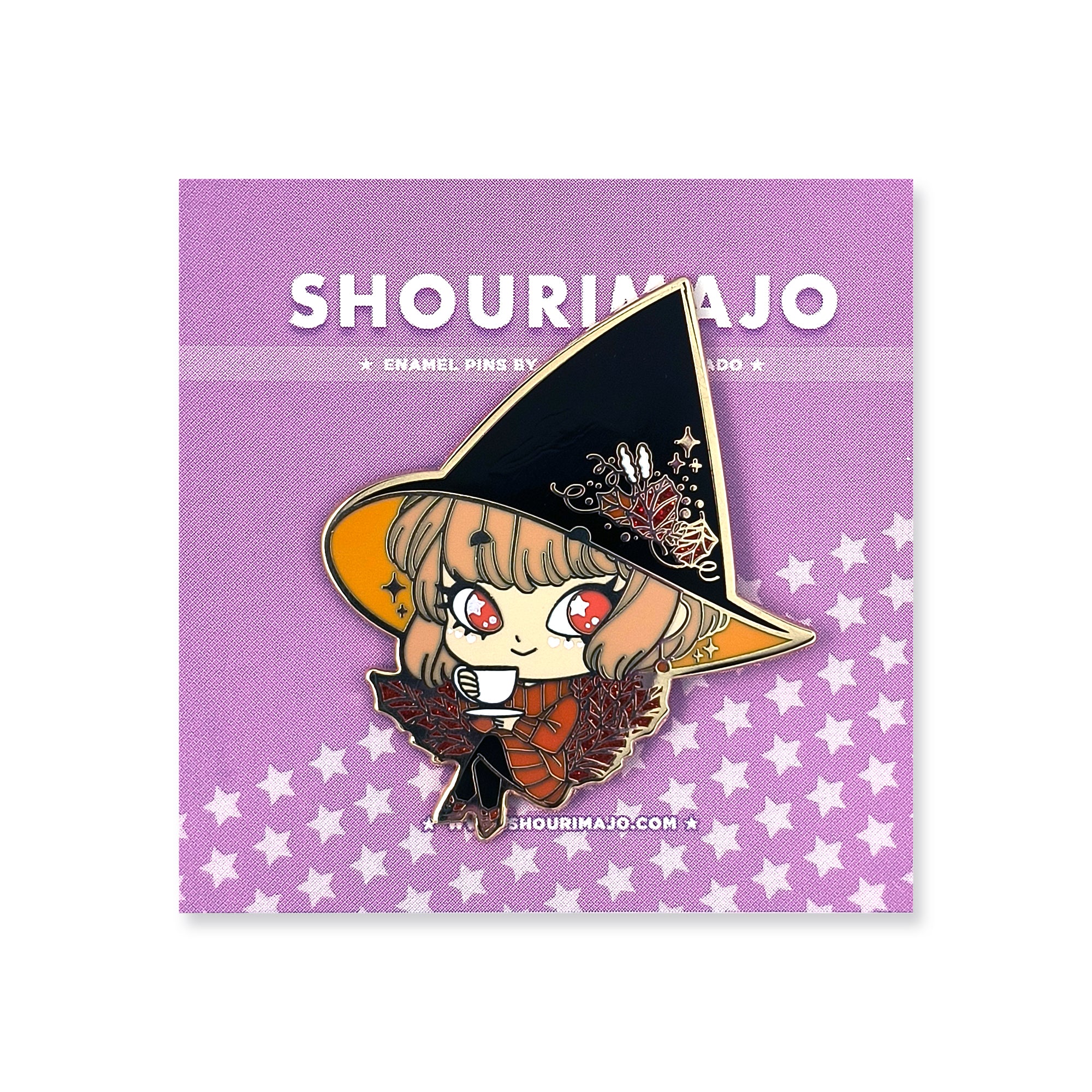 Fall Witch Enamel Pin