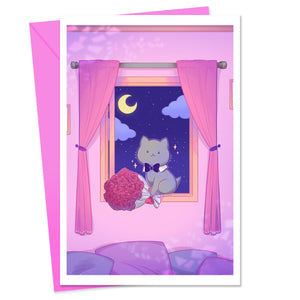 Sassy Kitties Valentines Kitty Greeting Card