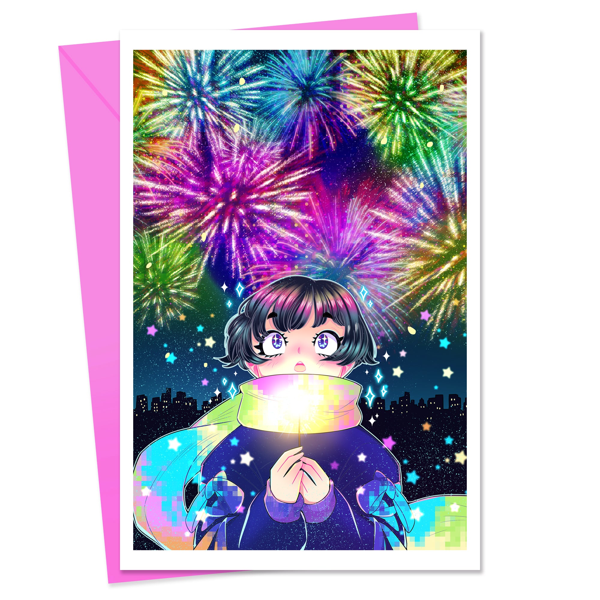 Fireworks Greeting Card