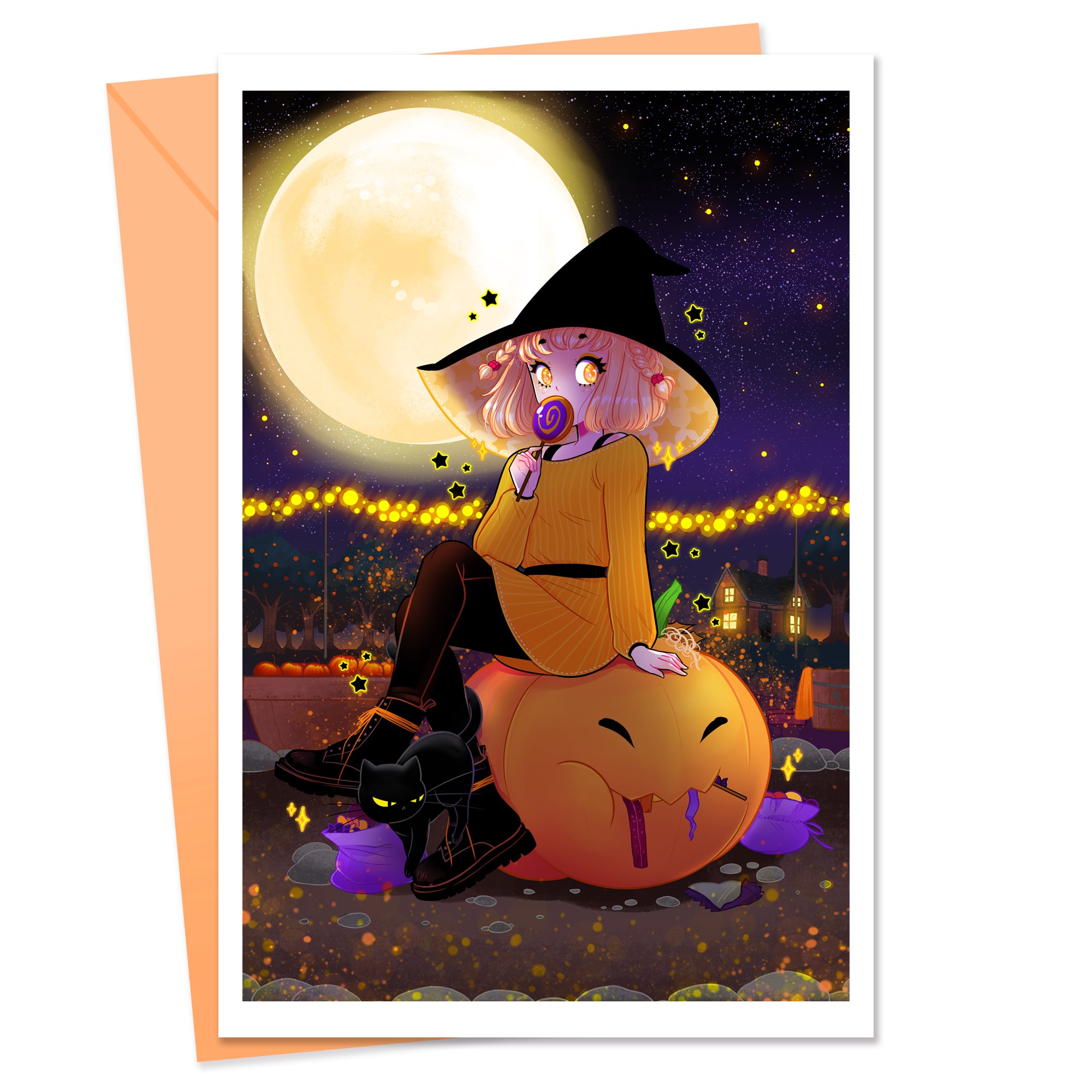 Halloween Trick-or-Treat Greeting Card