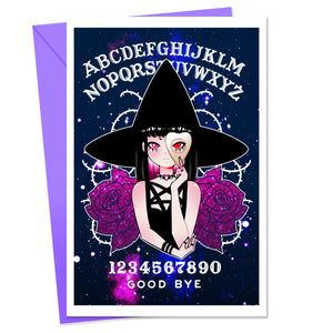 Ouija Witch Greeting Card