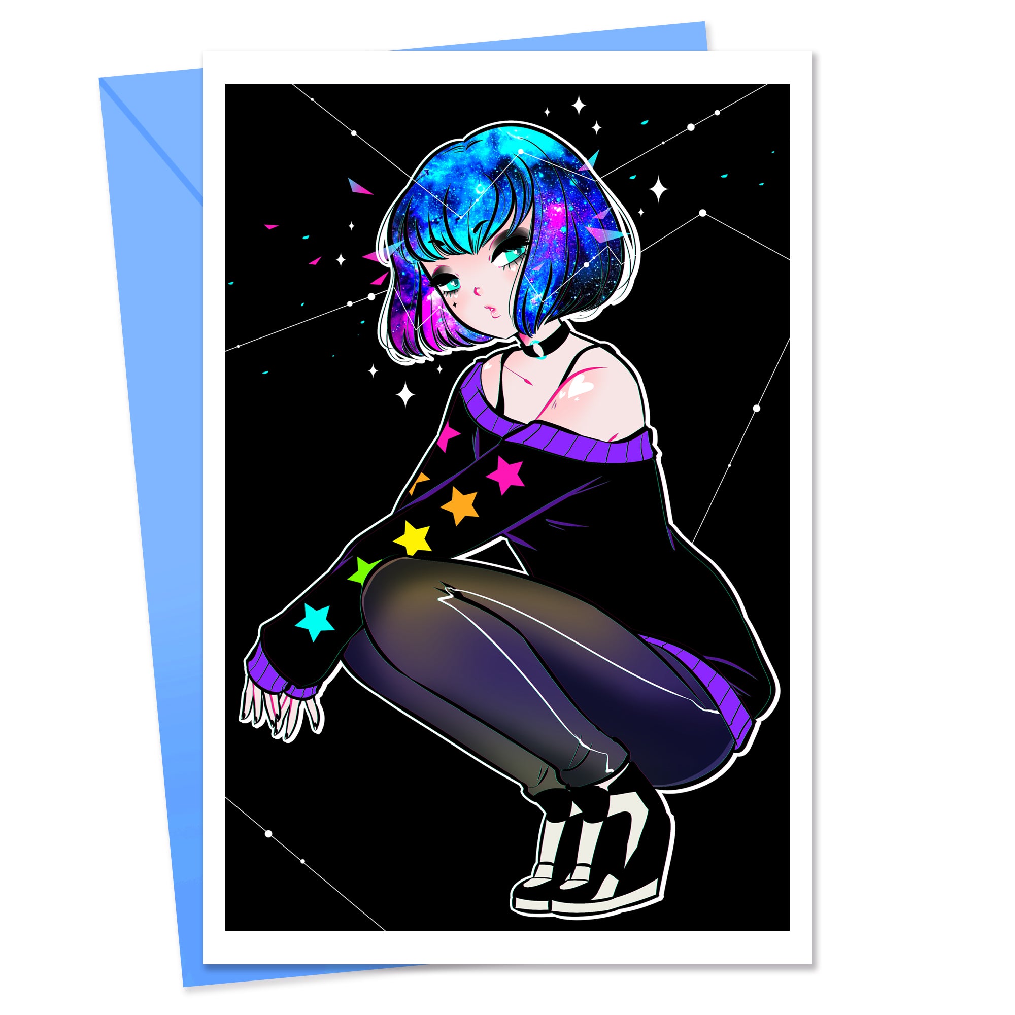Spacehead Greeting Card