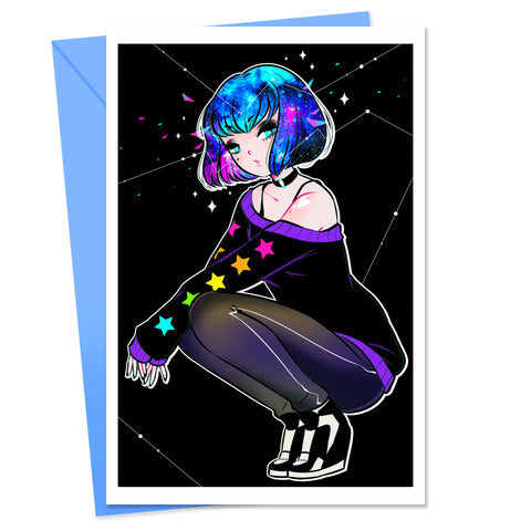 Spacehead Greeting Card