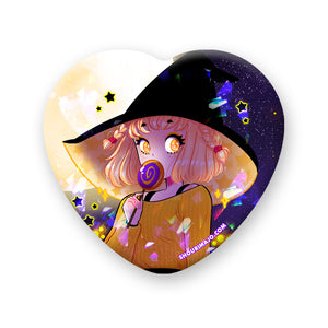 Halloween Trick-or-Treat Heart Badge