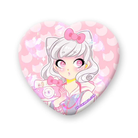 Hello Cutie Heart Badge