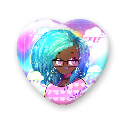 Sirena Rainbows Heart Badge