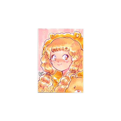 Original Sunshine Cutie Bear 2"x3" Illustration