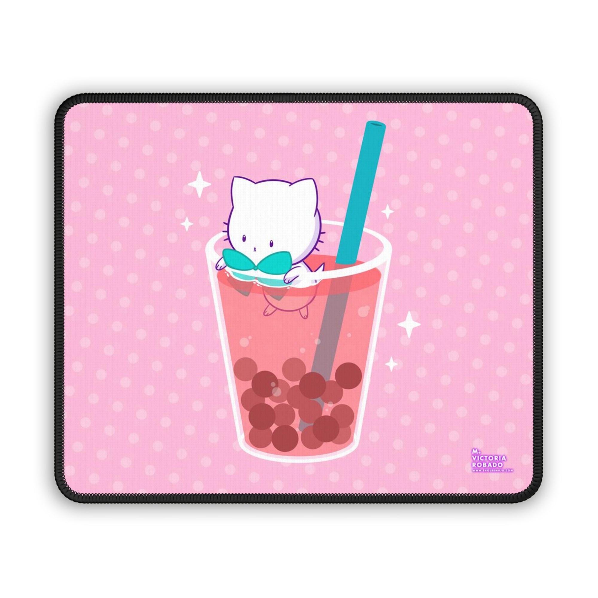 Bubble Kittea in a Cup Mousepad