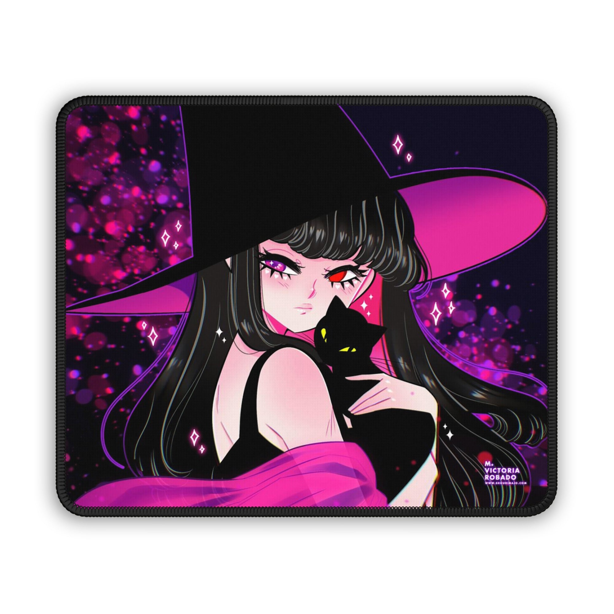 Ouija Witch & Cat Mousepad