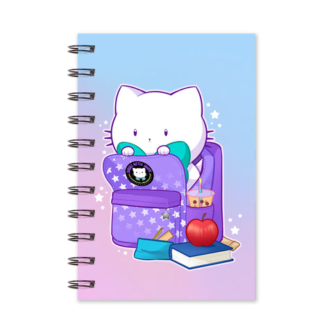 Bubble Kittea Back to School Notebook (Lined/Sketch/Sticker Album)