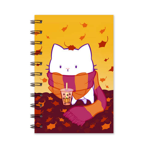 Bubble Kittea Fall Notebook (Lined/Sketch/Sticker Album)