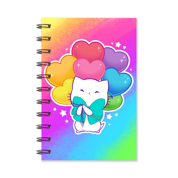 Bubble Kittea Love Balloons Notebook (Lined/Sketch/Sticker Album)
