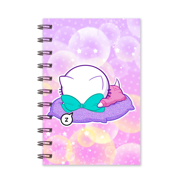 Bubble Kittea Nap Notebook (Lined/Sketch/Sticker Album)