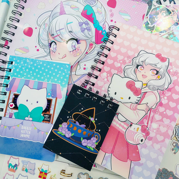 Gradients Studies Notebook (Lined/Sketch/Sticker Album)