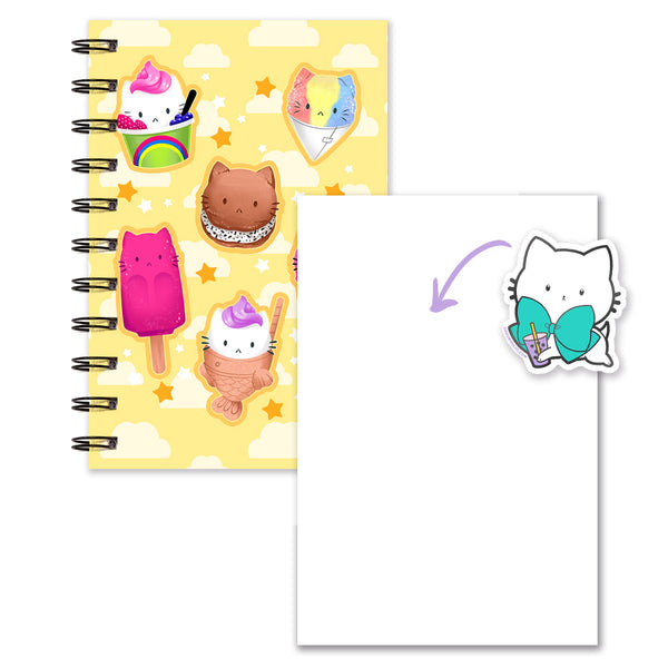 Sassy Kitties Summer Treats (Lined/Sketch/Sticker Album)
